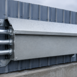 Hammond Type 3R wiring trough installed outdoors with galvanized conduit